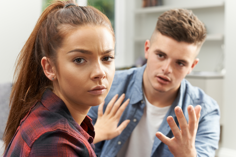 Teenage Couple Having Relationship Difficulties